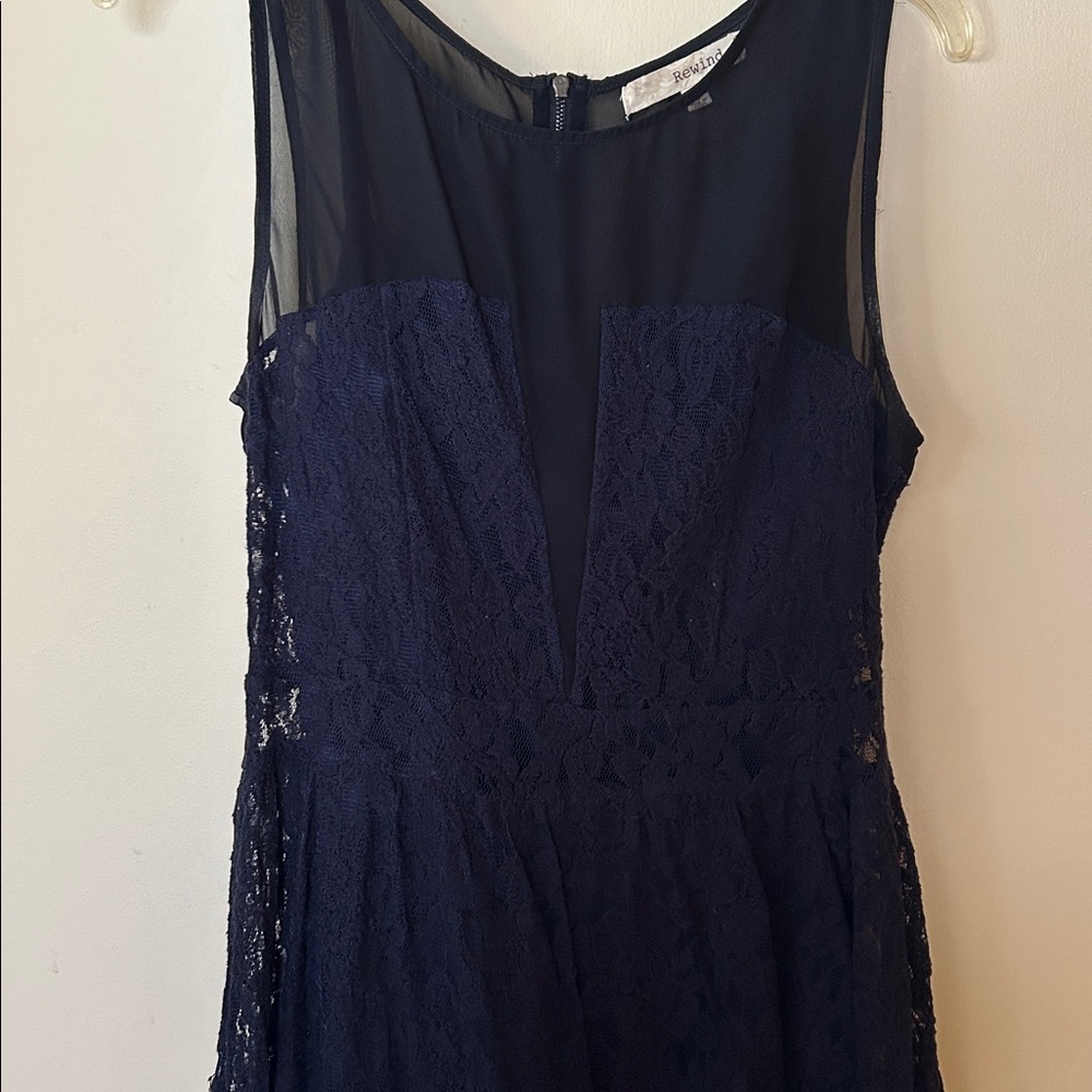 Navy Lace Dress